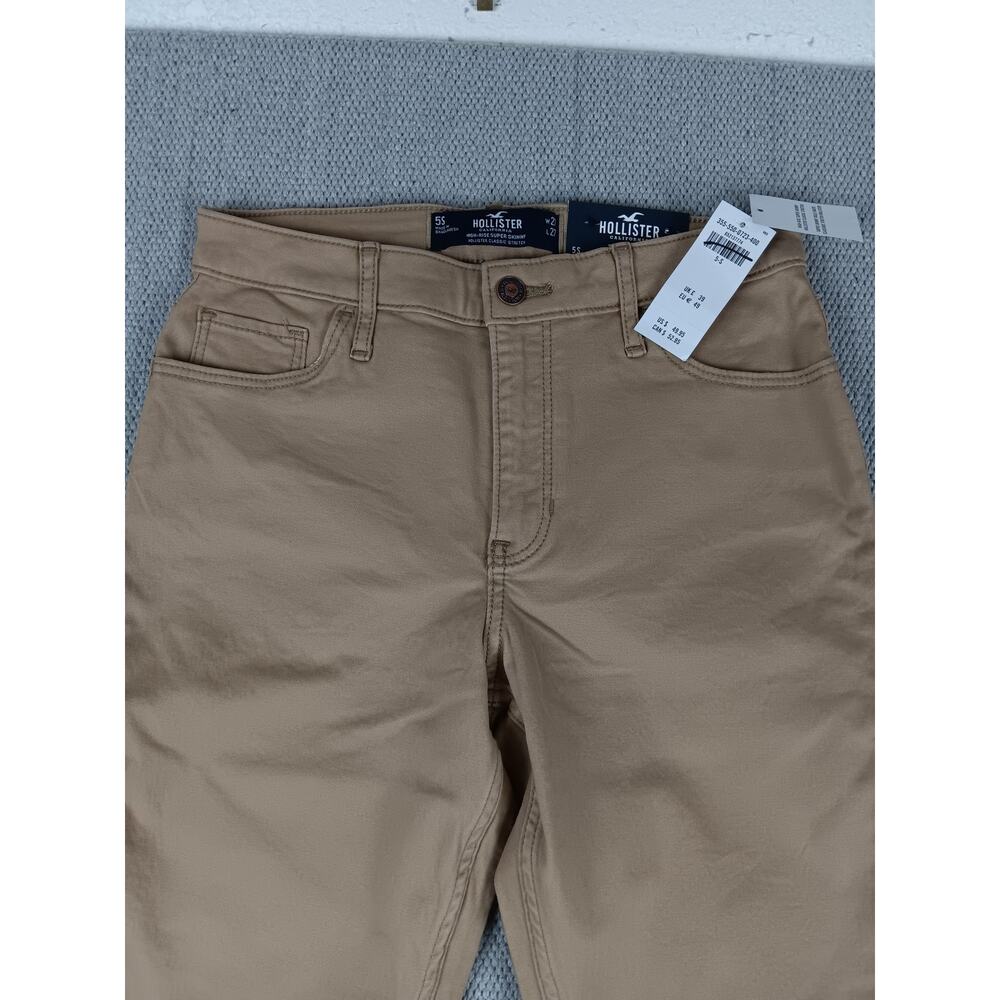 Hollister California High Rise Super Skinny Jens Womens 5S 27X27 Tan Stretch - Picture 5 of 13